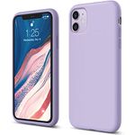 elago Liquid Silicone Case Compatible with iPhone 11 case (6.1 inches), Silicone Mobile Phone Case, All-round Protection: 3-layer Protective Case, Raised Edge for Screen and Camera (Lavender)