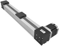 FUYU Linear Actuator High Speed Max 3m/s Belt Drive CNC Linear Guide Slide Rail Linear Motion Stage Router Parts Motorized Nema34 Stepper Motor[1200mm Stroke Work Size]