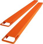 96" Forklift Pallet Extensions, Fork Extensions, 5500 LBS Capacity 4.5 Inch Width,Heavy Duty Fork Extensions for Forklifts, 1 Pair Forklift Extensions for Forklift Truck (Orange)