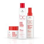 Schwarzkopf Professional New Bonacure Clean Repair Rescue Shampoo (250 ml) with Arginine + Hair Mask treatment 200ml + Spray Conditioner 200ml | REGIME for Damaged and chemically treated hair | Combo