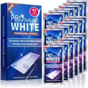PYue Teeth Whitening Strips, 42 Pcs Professional Teeth Whitening, Teeth Whitening Kit Enamel Safe Non-Sensitive, Tooth Whitening Kits, Effective Home Use Whitening Strips