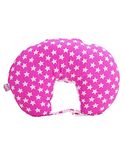 GET IT Cotton 5-in-1 Feeding Pillow with Detachable Cover, New Born Breast Feeding Pillow Portable Pillow for Baby and Mom -(Pink Star)