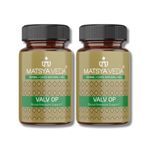 MatsyaVeda Herbals: ValvOp | Improves Cholesterol & High Blood Pressure | 10+ Ayurvedic Ingredients | 120 Veg Capsules | Pack of 2