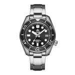 ADDIESDIVE Dive Watch Automatic Steel Waterproof 300 M Luminous Ceramic Bezel Synthetic Sapphire, black, Modern