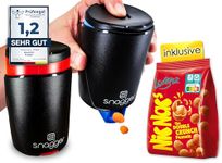 snagger Double Pack – The Snack Dispenser / Clean Hands When Snacking/Suitable for Peanuts, NicNacs, UVM/Gamer Gift, Gifts for Men Women, Nicnac Dispenser / (Double Pack Classic)