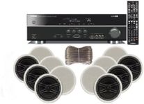 Yamaha 3D-Ready 5.1-Channel Digital Home Theater Audio/Video Receiver and Custom Easy-to-Install Natural Sound In-Ceiling 3-Way 100 Watts Speaker