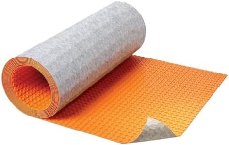 Schluter Ditra-Heat-Duo Uncoupling Membrane with Integrated Sound Control and Thermal Break - Ideal for Multi-Story Construction - 5/16" Thickness, 108 Square Feet Roll - DHD810M