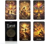 Tarot Cards with Guide Book for Intuition and Spiritual Protection - Unique & Vibrant Learning Tarot Cards Deck with Original Archetypes - Tarot Cards for Beginners with Easy to Use Guide Book