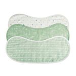 haus & kinder Muslin Burp Cloths for Newborn Baby | Pack of 3 Cotton Burping Cloths, 56 x 25 cm | Soft & Absorbent Baby Burp Cloths for Feeding, Spit-Up & Drooling | Cottage Core