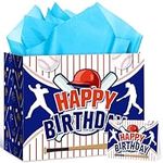 RUMIA Baseball Birthday Gift Bag wi