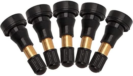 TR600HP High Pressure Valve Stems, Heavy Duty Valve Stems | Brass Rubber Snap-in Tire Valve Stem (100 Pack)