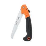 FLORA GUARD Folding Hand Saw, Camping/Pruning Saw with Rugged 7" Professional Folding Saw (Orange)