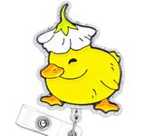 Cute Duck Badges Reels Funny Badge Holder Retractable Accessories ID Clip for Nursing Nurses Doctor Student Teacher Healthcare Medical Work Assistant MA CNA RN ER Office Gifts