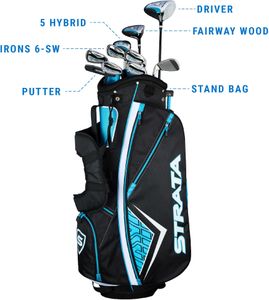 Strata Plus 14-Piece Golf Club Set – Teal, Complete Kit