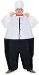 JYZCOS Inflatable chef costume for adult men Inflatable Kitchen Cooking Chef Costume Adult Blow Up Suit (Adult Size)