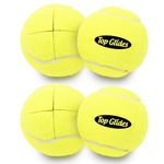 Top Glides Precut Walker Tennis Ball Glides - Yellow - 2 Pairs