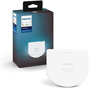 Philips Hue Wall Switch Module, Complements Light Switch for Hue Smart Lamps for Permanent Accessibility, Easy Installation Behind Existing Wall Switches, White