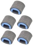 TechNart PRINTECH1007 Paper Pick Up Rollers for Laser Printer HP P1007/P1008/M1136/M1213nf/M1213/M1216/P1106/P1108 (Black, Pack of 5)