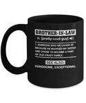 SKY DOT Brother-in-Law Funny Meaning Definition Printed Ceramic Tea/Coffee Mug (325ml)