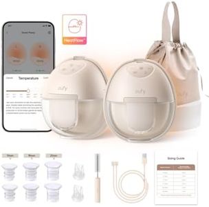 eufy Security Wearable Breast Pump S1 Electric Hands-Free Breast Pump with Heating Technology, App-Controlled Smart Rhythm, Hospital-Grade Suction, Portable Design, Leak-Proof and Ultra-Quiet
