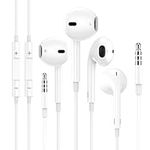 2 Pack Apple Wired Earbuds Headphon
