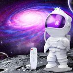 CIMELR Astronaut Star Projector Night Light - Space Projector Galaxy Light Nebula Ceiling Projection Lamp with Timer, Remote and 360°Adjustable,Kids Adults Room Decor, for Bedroom,Game Room