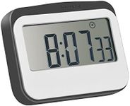 Magnetic Digital 24 Hours Kitchen Timer/Clock with Large Screen (Grey)