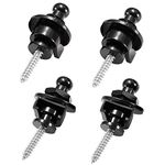 Gasea 4pcs Guitar Strap Locks and Buttons Quick Release Security Straplocks for Electric Acoustic Guitar Replacement