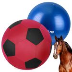 ANC POP Herding Ball for Horse Horse Ball & Ball Cover 40" Ball for Horses Large for Play Herding Ball Herding Ball Horse Toys for Horse (Red & Black)