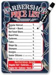 Barbershop Price List - Durable Met