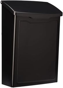 Architectural Mailboxes 2681B Marina Wall Mount Mailbox Black Marina Wall Mount Mailbox, Small