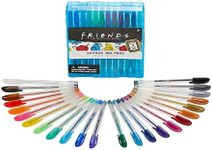 Innovative Designs Friends Gel Pen Set for Girls, 24 Pack with Glitter Gel Pens, Cute Pens for Girls