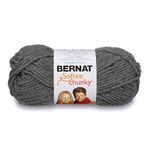 Bernat Softee Chunky Yarn, True Grey, Single Ball