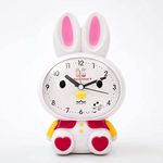 NGEL Rabbit Alarm Clock, Twin Bell Alarm Clock, Alarm Table Clocks for Kids, Alarm Clock with Light(Multicolor)