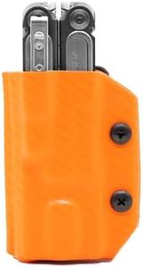 Clip & Carry Kydex Multitool LEATHERMAN Arc - Made in USA - Sheath Holder Cover Belt Pocket Holster - Multi-Tool not Included (Carbon Fiber Orange)