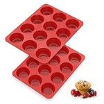 SILIVO Silicone Muffin Pans Nonstic
