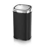 Tower T80900 Kitchen Bin with Sensor Lid, Touchless for Hygienic Waste Disposal, Infrared Technology, 58 Litre, Black