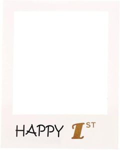 1th 18th-60th Photo Booth Props Picture Frame Wedding Birthday Party Decoration - Durable Large Cardboard Frame - Perfect Party Decoration for Men, Women, Kids - Easy to Use and Lightweight