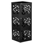 Kingrol Umbrella Holder, Free Stand Metal Umbrella Stand for Entryway, Home Office Decor, 6 x 6 x 15.75 Inch, Black