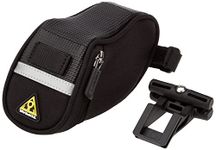 Topeak Unisex Adult Aero Wedge Pack Saddle Bag - Black, 17 x 8 x 12 cm/0.66 Litre