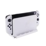 Dynas Nintendo Switch Wall Mount Premium Steel Quality, Game Holder slots, Compatible Nintendo Switch OLED Wall Mount, Made in the UK (White)