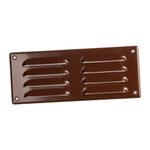 260x105mm / 10x4" inch Brown Metal Air Vent Grille Cover with Insect Mesh - Ventilation Cover