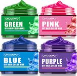 4 Colors Temporary Hair Color Wax,B