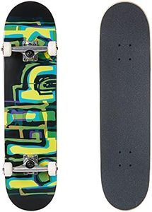 Blind Skateboard Complete Logo Glitch FP Green/Yellow 7.875"