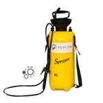 YUVCON Garden Spray Pump (8 Litre), Multi-Purpose Compression Sprayer for Gardening & Agriculture Spray Pump with Washer Set