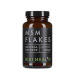 KIKI Health Natural MSM Flakes Minerals Supplements - Pure Natural Sulphur for Joints, Skin, Hair & Nails - Gluten-Free & Allergen-Free MSM Supplements - No Additives Easy Formulation 200g