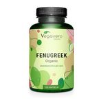 Vegavero Organic Fenugreek Capsules High Strength | 2900 mg Fenugreek | Lactation Supplement | Fenugreek Extract (4:1) and Powder | 120 Capsules | Vegan