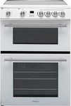 Hisense HDE3211BWUK 60cm Electric Cooker with Ceramic Hob-White A Rated Double Oven - White