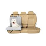 PetSafe Happy Ride Car Dog Bed - Best for Bucket Seats - Fits Cars, Trucks, Minivans and SUVs - Comfortable and Machine Washable - Durable Vehicle Pet Bed - Grey