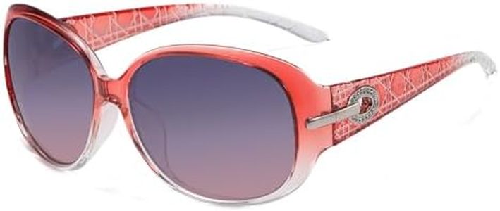 Duco Gafas de sol polarizadas clásicas de gran tamaño para mujer, 100% protección UV 6214